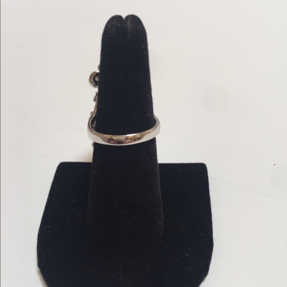 Austrian Crystal Butterfly Ring - image 3